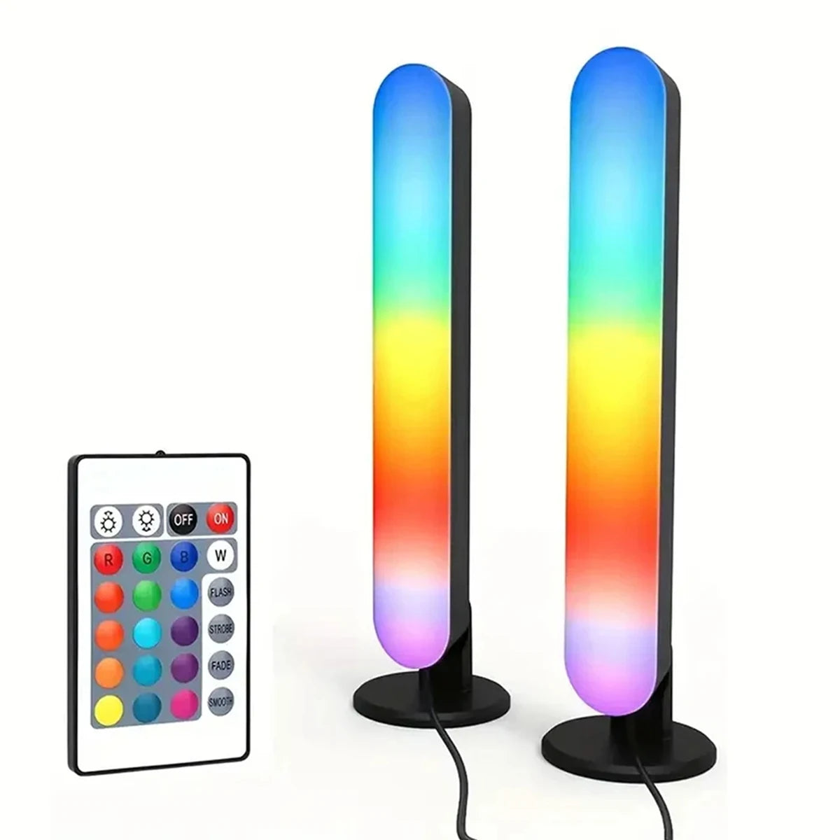Smart Led Strip Lights With Remote Control With-remote Rgb Light Bar Lamp Sync With-music Atmosphere Decoration Desktop For-room