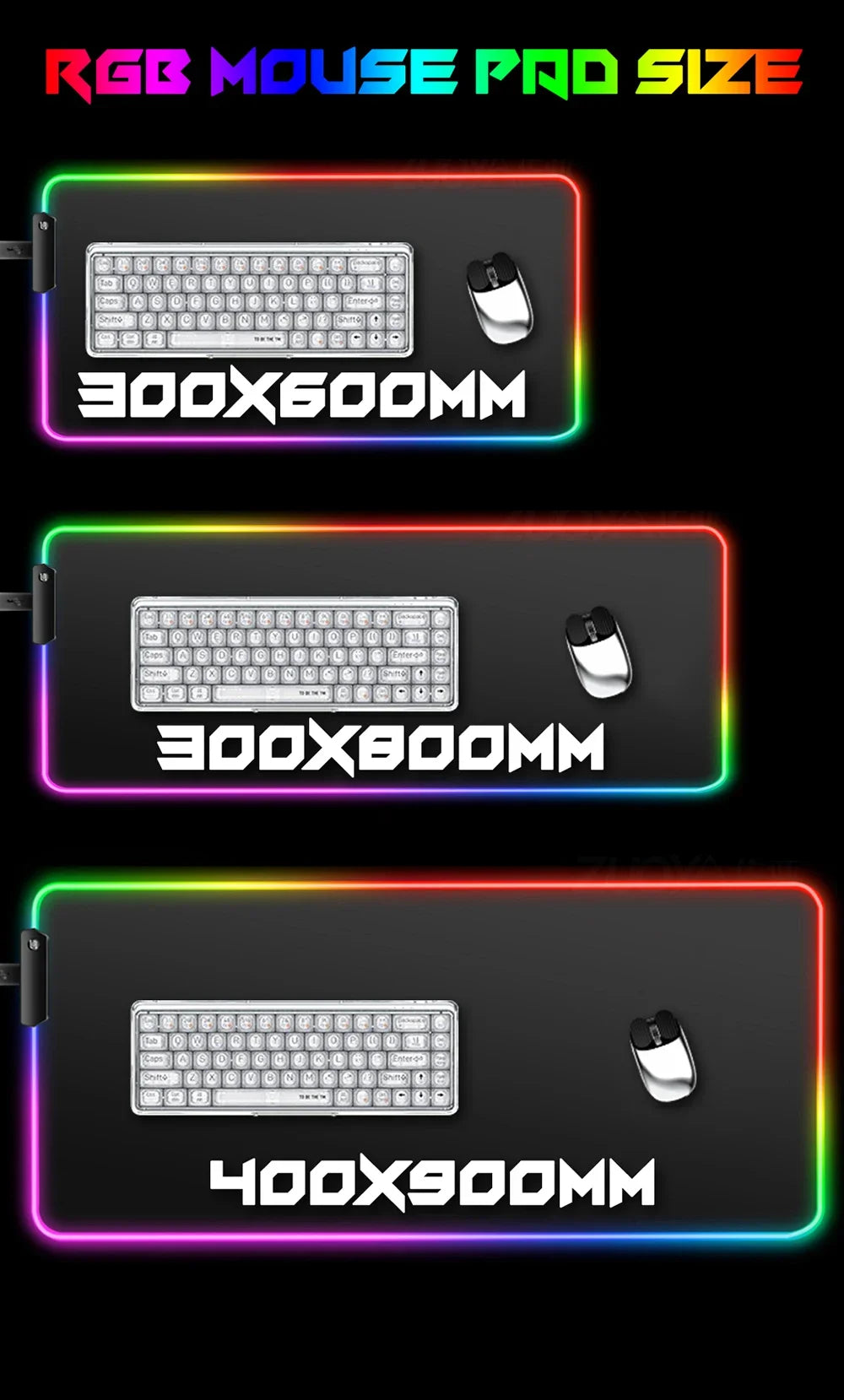 RGB J-jokers Mousepad Pc Gamer Keyboard Mouse Pad LED Glowing Mouse Mats Rubber Gaming Computer Mausepad