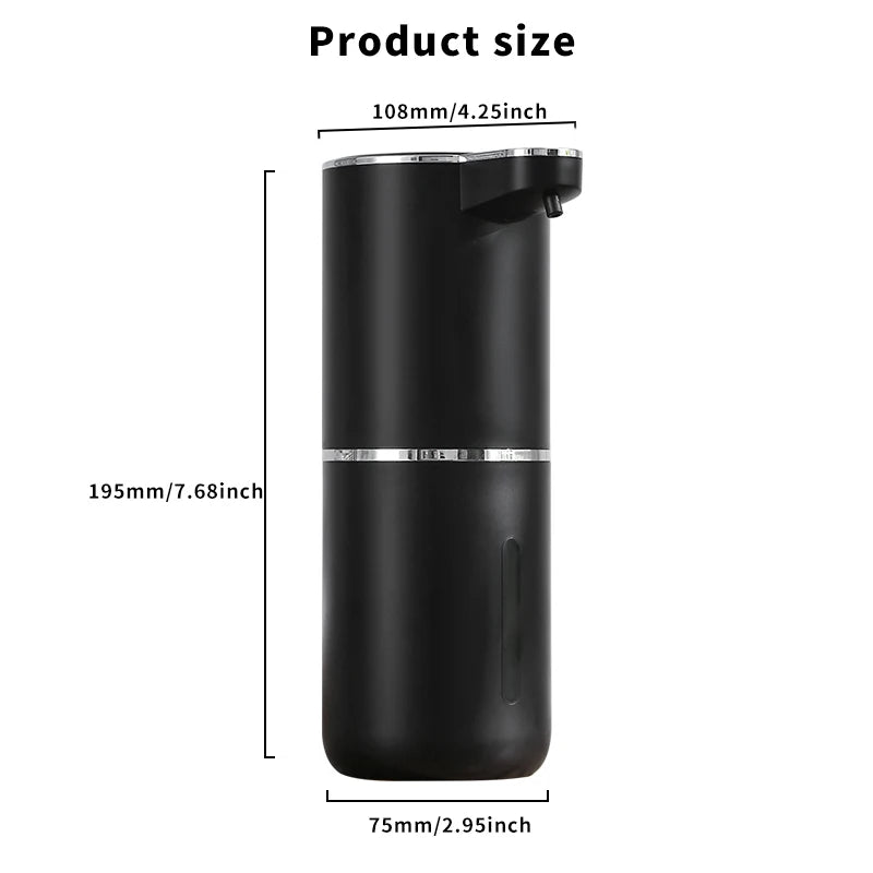 New Wall Mounted Automatic Soap Dispenser Foam Smart Hand Washing Machine 500ml Liquid Rechargeable Bathroom Induction Sensor