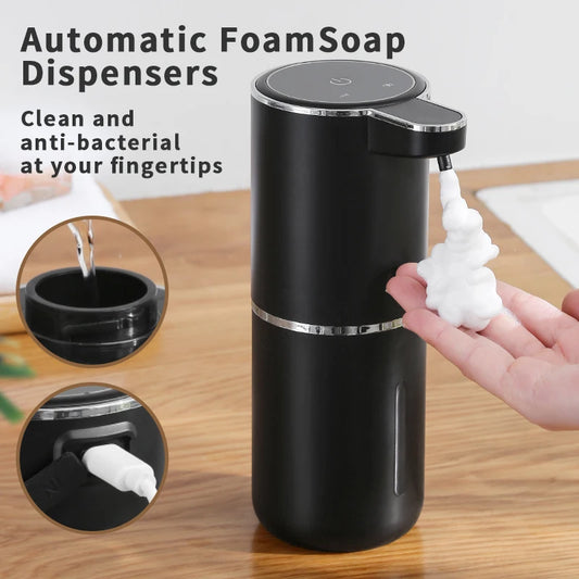 New Wall Mounted Automatic Soap Dispenser Foam Smart Hand Washing Machine 500ml Liquid Rechargeable Bathroom Induction Sensor