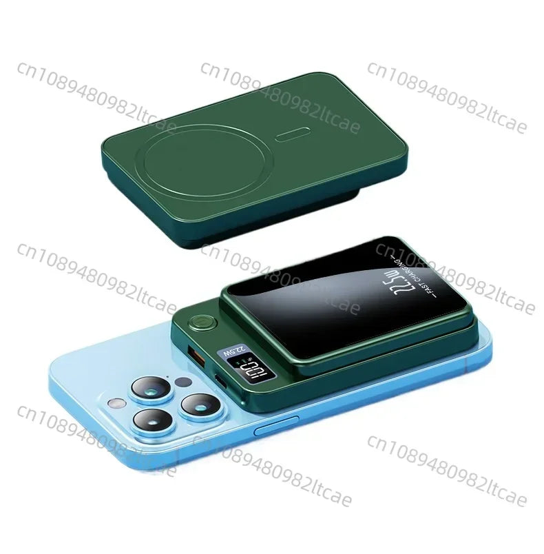 Magnetic Charm Wireless Power Bank   Quickly Charge Your Device    Mini  Portable  Large Capacity