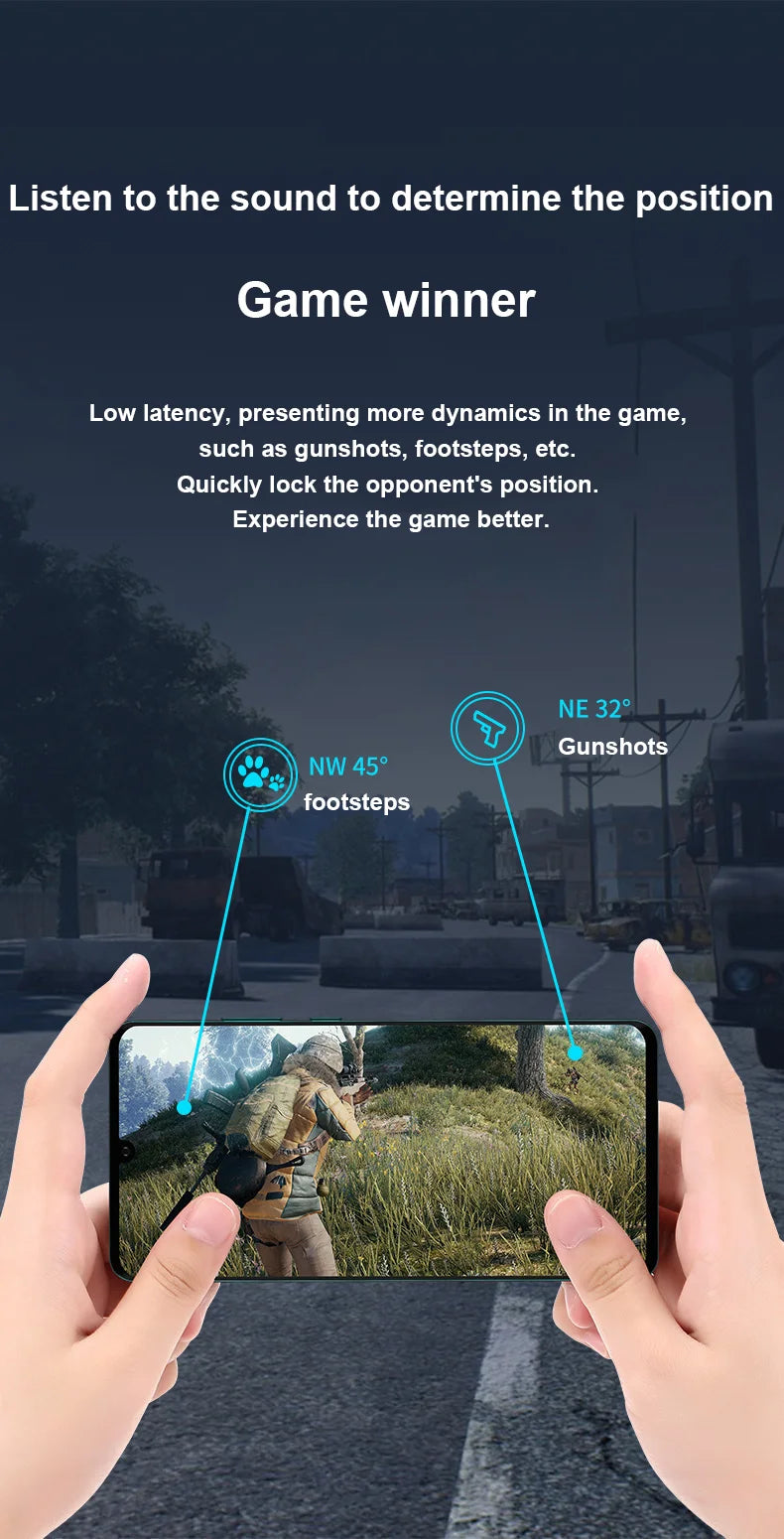 Bluetooth Earphones TWS Gaming Earbuds Wireless Headphones With Mic Bass Audio Sound 9D Stereo HiFi Headset For Xiaomi Lenovo