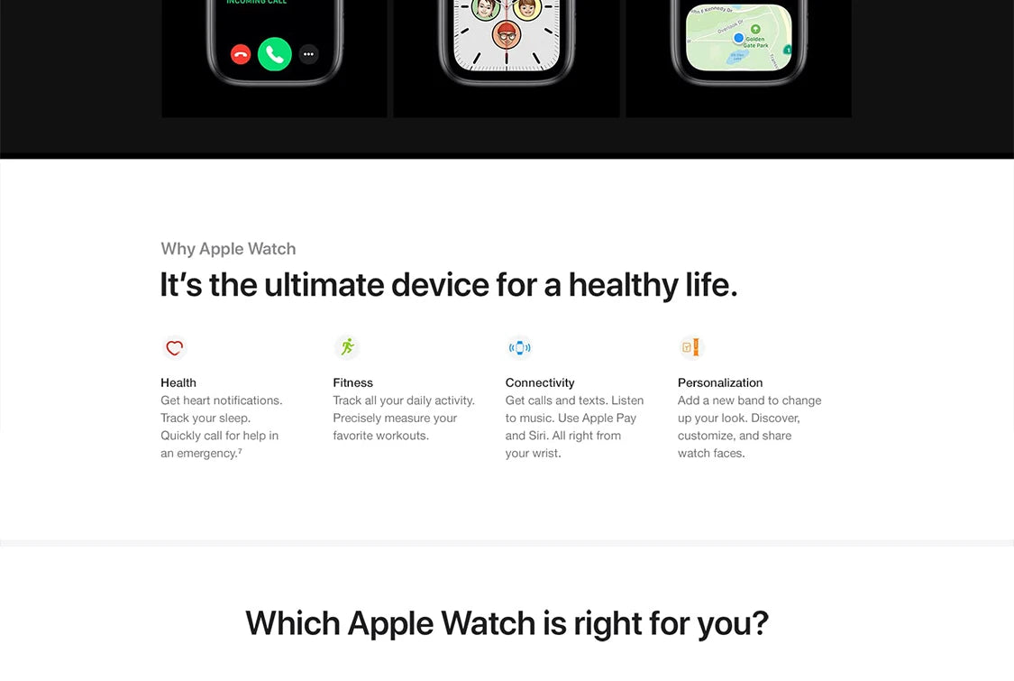 100% Original Apple Watch Series 6 44mm GPS Apple Watch S6 Aluminum Case with Sport Band iOS SmartWatch