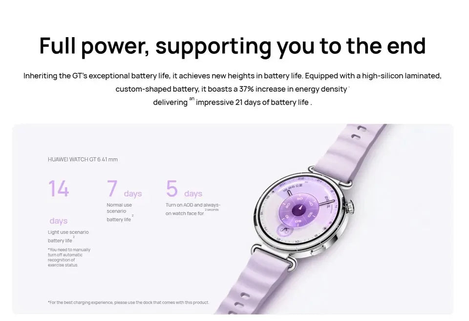 Original Genuine Huawei WATCH GT6 Sports Smart Watch Multidimensional Emotional Health Xuanji Perception System