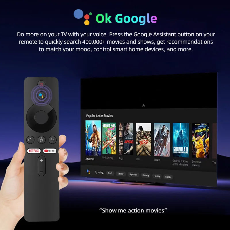 Q10 Android14 8K HDR10+ Smart TV Box Allwinner H313 128G Dual Wifi BT5.0 Set Top Box Media Player with Google Voice Assistant