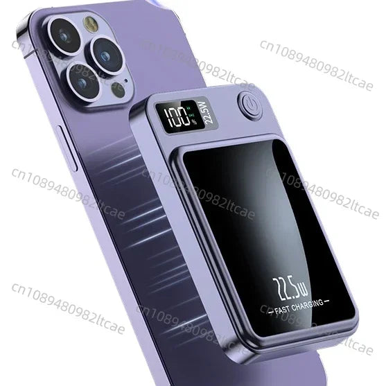 Magnetic Charm Wireless Power Bank   Quickly Charge Your Device    Mini  Portable  Large Capacity