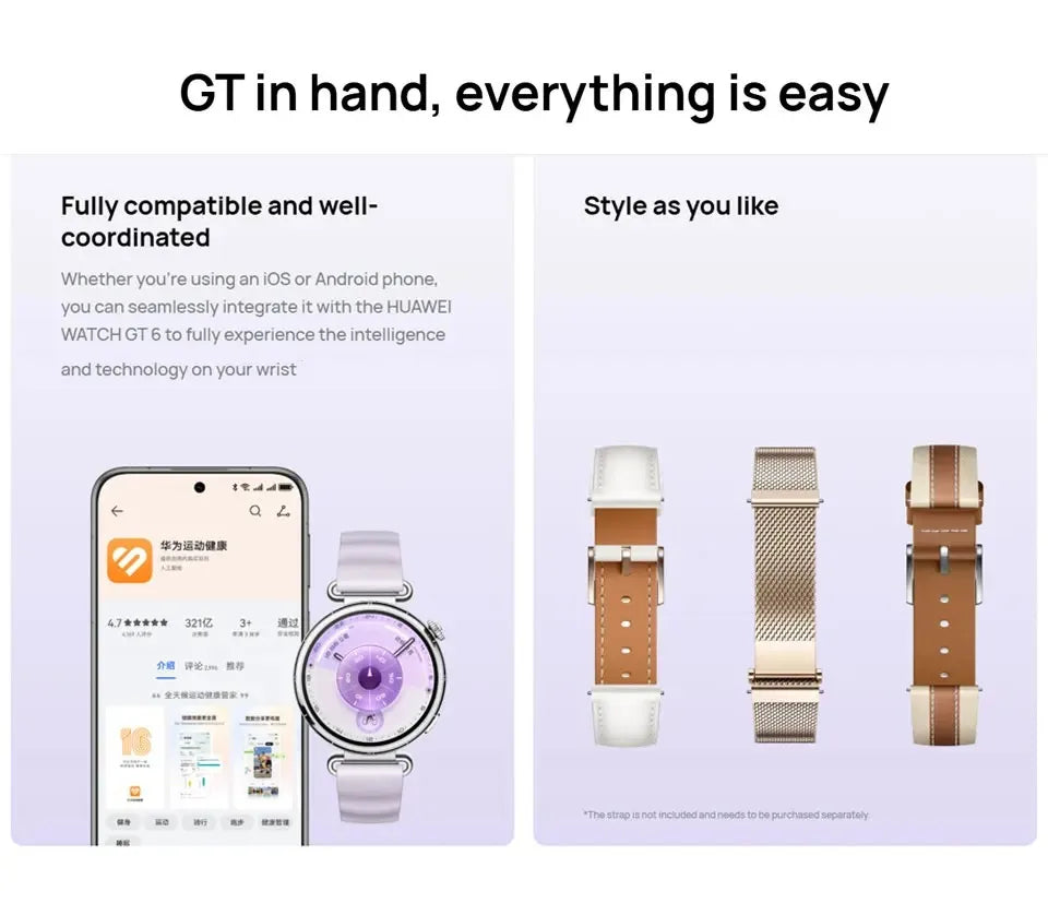 Original Genuine Huawei WATCH GT6 Sports Smart Watch Multidimensional Emotional Health Xuanji Perception System