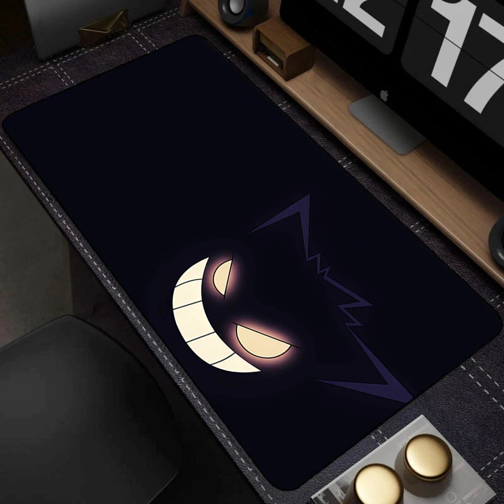 Colorful Gaming Keyboard Rug Laptop Japan Cool Anime Mouse Pad XXL Black P-pokemon Desk Mat PC G-gengar Gamer Cabinet Mousepad