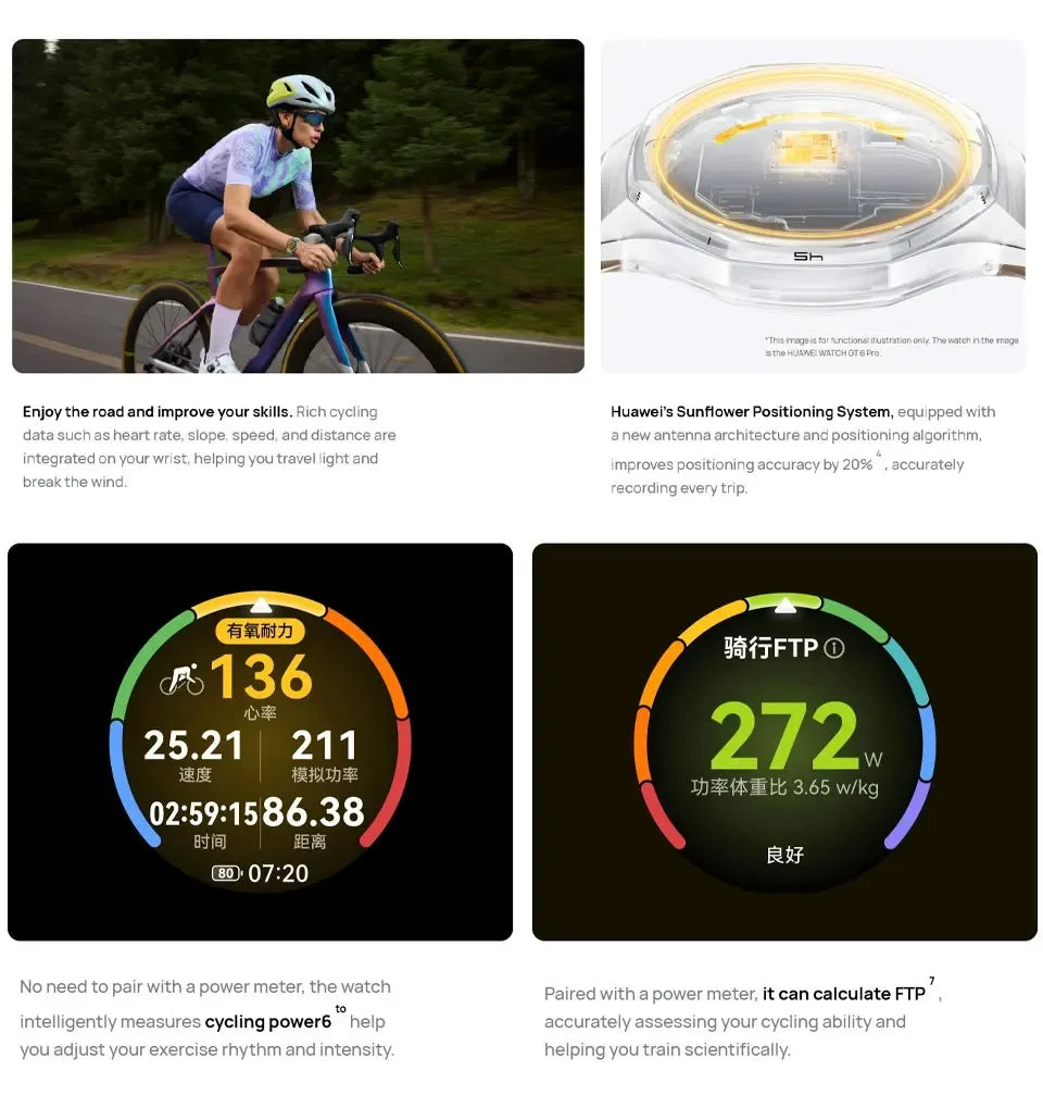 Original Genuine Huawei WATCH GT6 Sports Smart Watch Multidimensional Emotional Health Xuanji Perception System