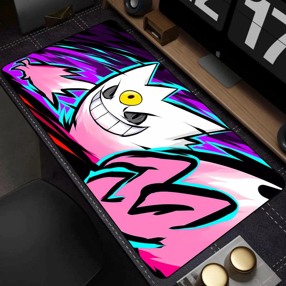 Colorful Gaming Keyboard Rug Laptop Japan Cool Anime Mouse Pad XXL Black P-pokemon Desk Mat PC G-gengar Gamer Cabinet Mousepad