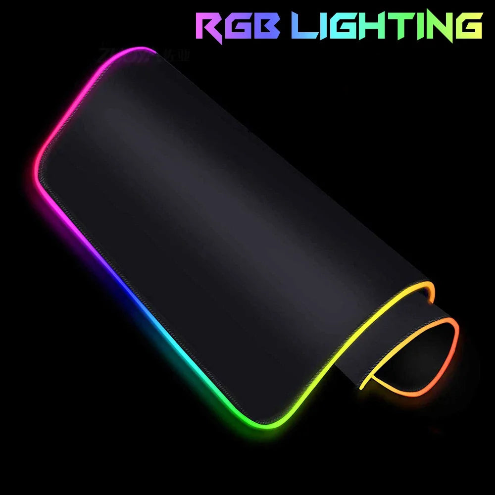 RGB J-jokers Mousepad Pc Gamer Keyboard Mouse Pad LED Glowing Mouse Mats Rubber Gaming Computer Mausepad