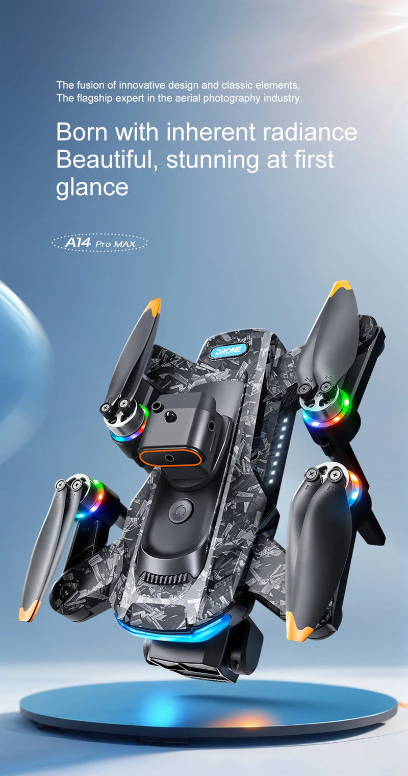 Xiaomi A14 Pro Max Drone Aerial 8K HD Dual-Camera 5G WIFI GPS Brushless Motor Optical Flow Obstacle Avoidance RC Drone 10000M