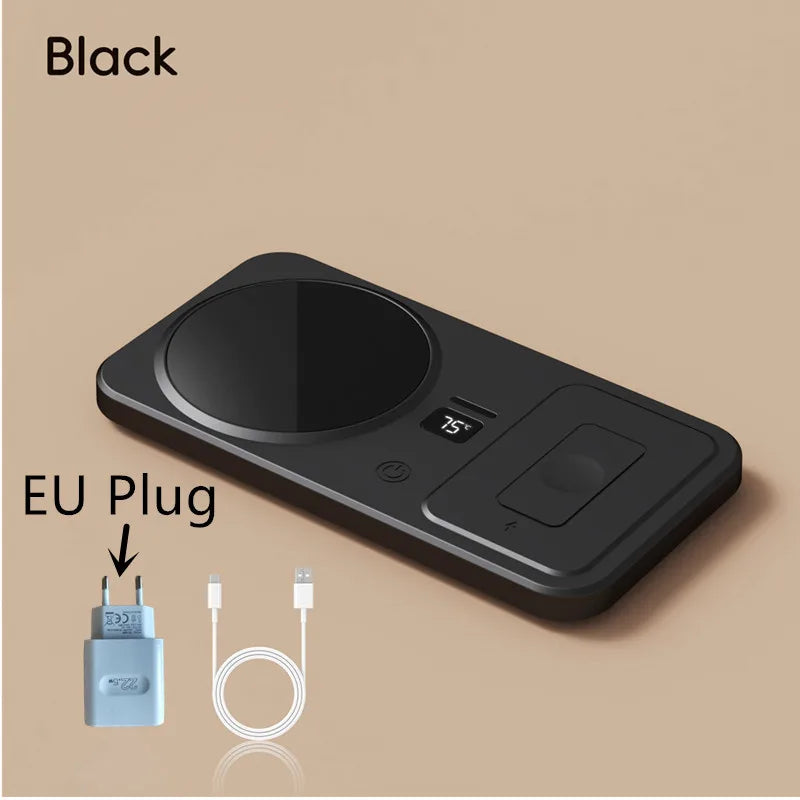 2 in 1 Wireless Charging Thermostatic Cup Mat Coffee milk Heating Cup Three Gears Heating  Control Cup Mat