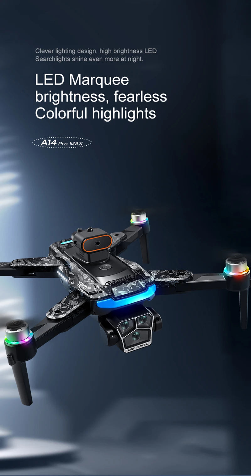 Xiaomi A14 Pro Max Drone Aerial 8K HD Dual-Camera 5G WIFI GPS Brushless Motor Optical Flow Obstacle Avoidance RC Drone 10000M