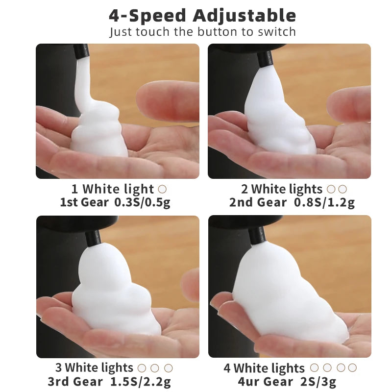 New Wall Mounted Automatic Soap Dispenser Foam Smart Hand Washing Machine 500ml Liquid Rechargeable Bathroom Induction Sensor