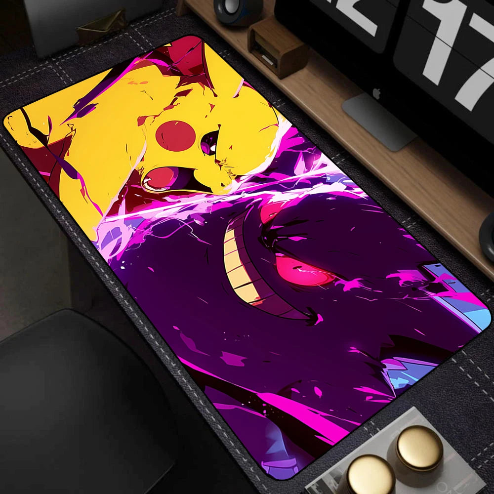 Colorful Gaming Keyboard Rug Laptop Japan Cool Anime Mouse Pad XXL Black P-pokemon Desk Mat PC G-gengar Gamer Cabinet Mousepad
