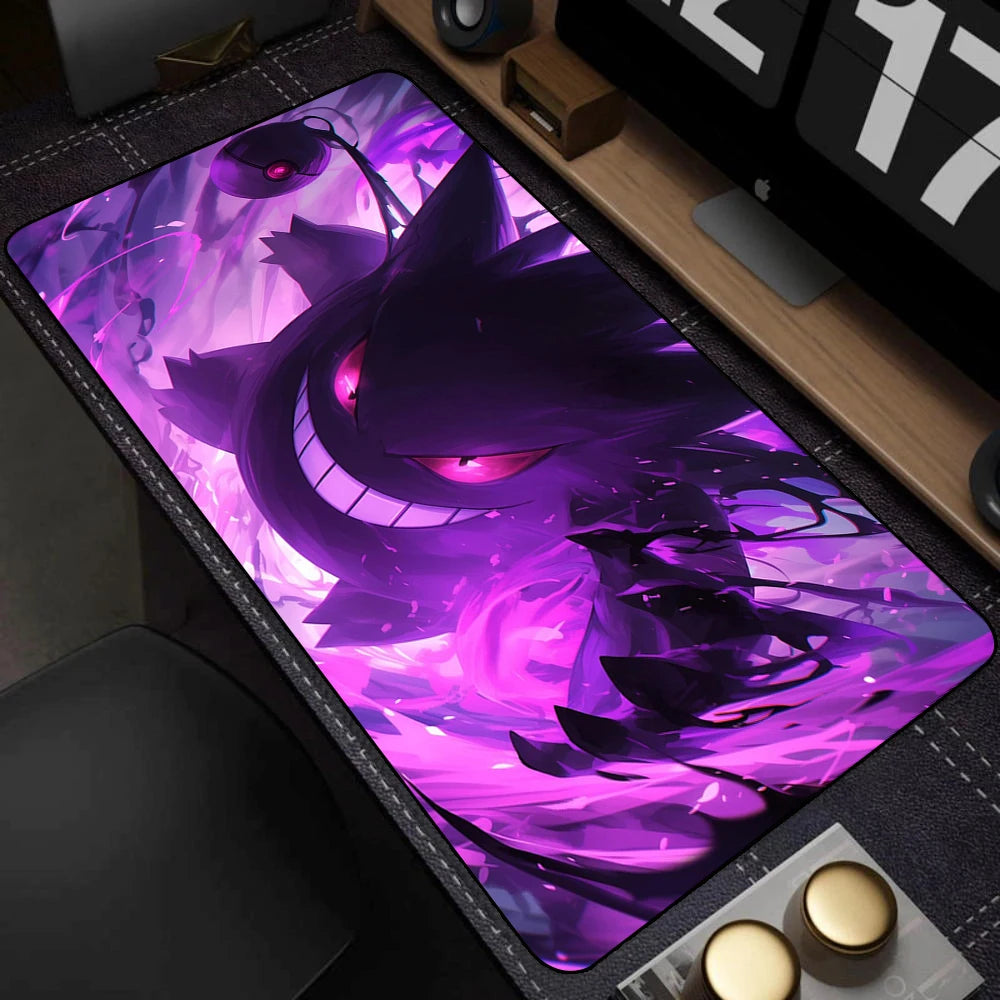 Colorful Gaming Keyboard Rug Laptop Japan Cool Anime Mouse Pad XXL Black P-pokemon Desk Mat PC G-gengar Gamer Cabinet Mousepad